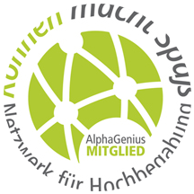 AlphaGenius, Netzwerk für Hochbegabung, Mitgliedslogo